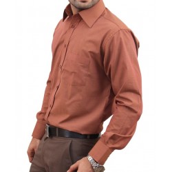 Dark Salmon Men Formal Shirt